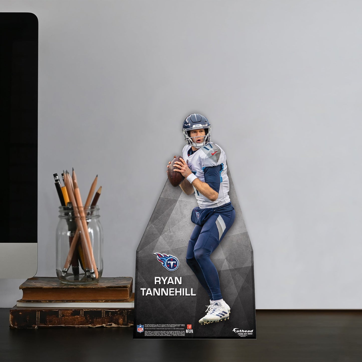 Tennessee Titans: Ryan Tannehill Mini Cardstock Cutout - Officially Licensed NFL Stand Out