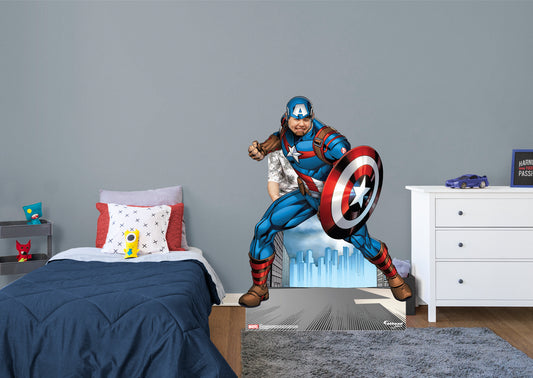 Avengers: Capt America Stand-In Life-Size Foam Core Cutout - Officially Licensed Marvel Stand Out