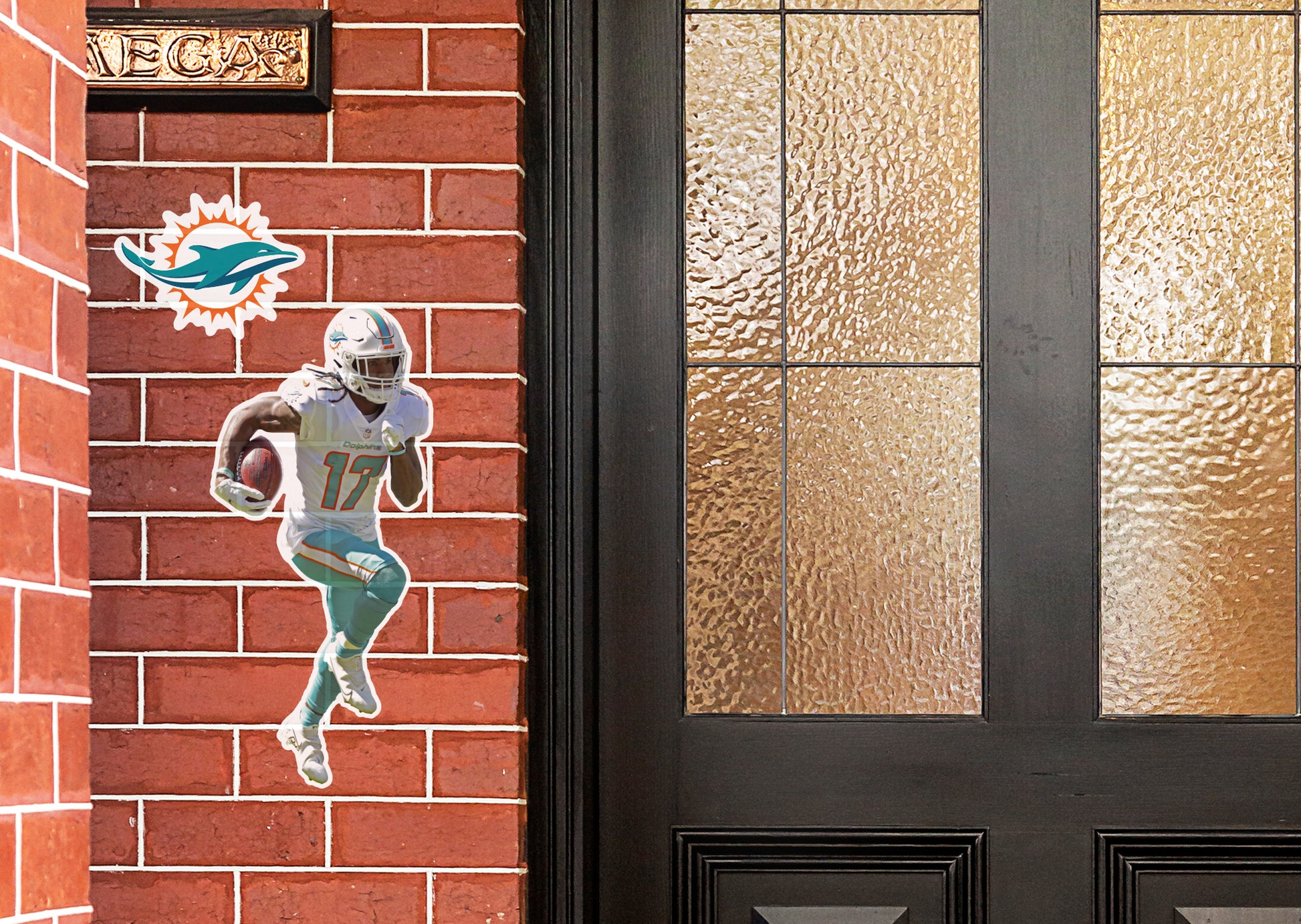 Fathead Jaylen Waddle Miami Dolphins Alumigraphic Outdoor Die-Cut Decal