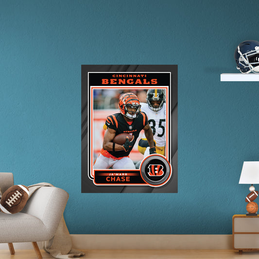 Cincinnati Bengals: Ja'Marr Chase 2022 Poster        - Officially Licensed NFL Removable     Adhesive Decal