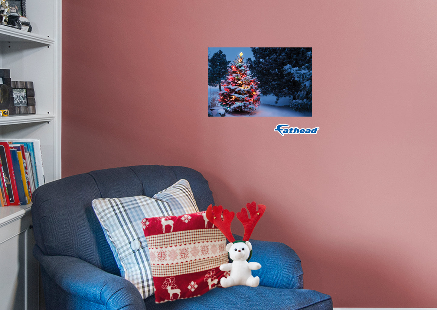 Christmas:  Fresh Snow Poster        -   Removable     Adhesive Decal