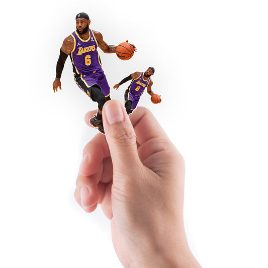 Sheet of 5 -Los Angeles Lakers: LeBron James  Statement Jersey MINIS        - Officially Licensed NBA Removable     Adhesive Decal