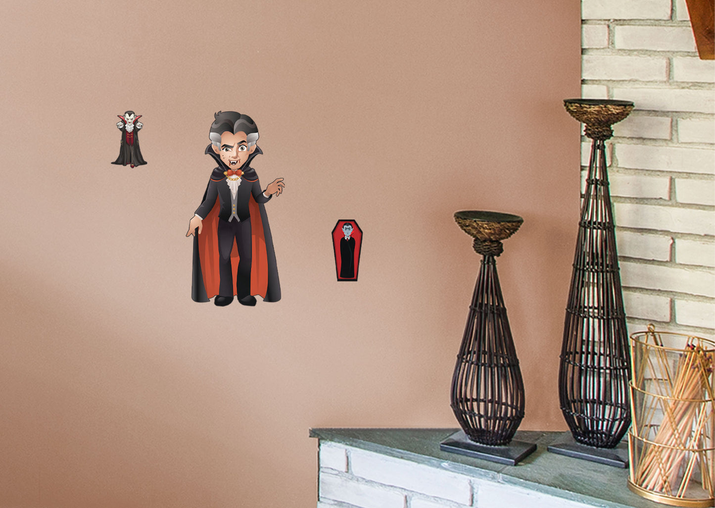 Halloween: Dracula Vinyl Die-Cut Character        -   Removable Wall   Adhesive Decal
