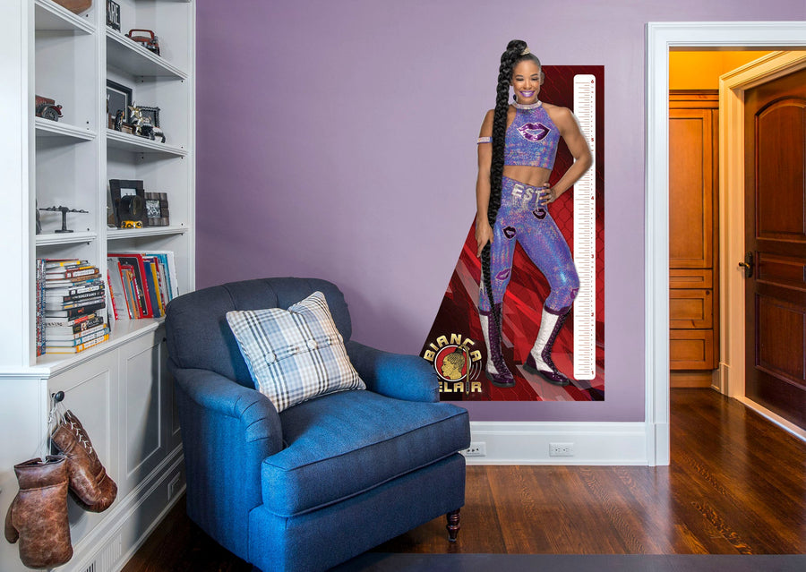 Bianca Belair - Growth Chart - Official WWE - Reusable Vinyl Wall Decal