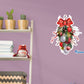 Christmas: Vertical Garland Icon - Removable Adhesive Decal