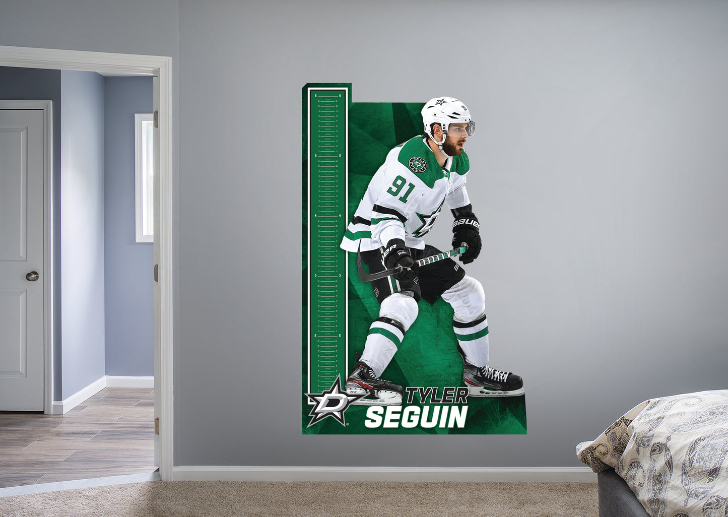 Dallas Stars: Tyler Seguin 2021 Growth Chart        - Officially Licensed NHL Removable Wall   Adhesive Decal