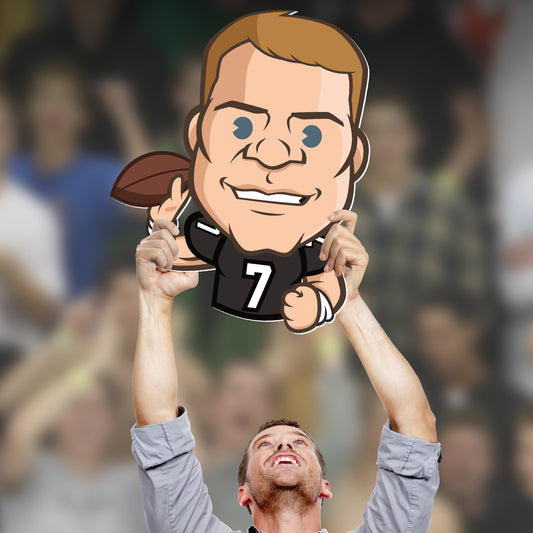 Pittsburgh Steelers: Ben Roethlisberger Emoji   Foam Core Cutout  - Officially Licensed NFL    Big Head