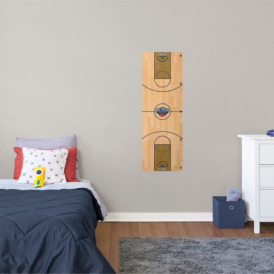 New Orleans Pelicans - Growth Chart - Official NBA - Reusable Vinyl Wall Decal