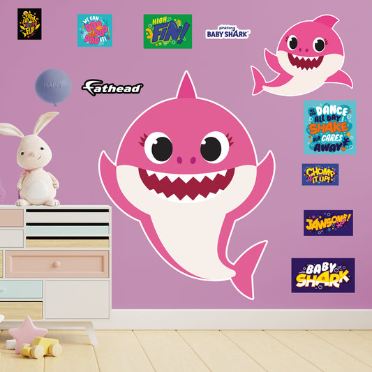 Baby Shark: Mommy Shark RealBig        - Officially Licensed Nickelodeon Removable     Adhesive Decal