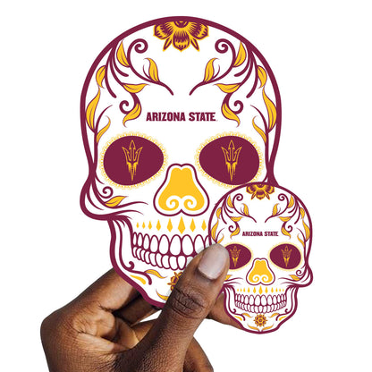 Arizona State Sun Devils:  2022 Skull Minis        - Officially Licensed NCAA Removable     Adhesive Decal