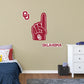 Oklahoma Sooners:  2021  Foam Finger        - Officially Licensed NCAA Removable     Adhesive Decal
