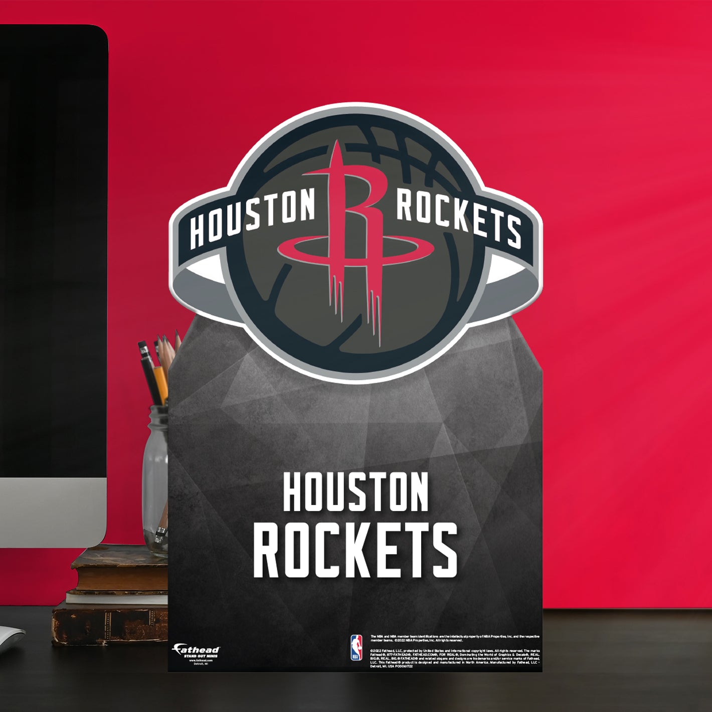 Houston Rockets Logo - Mini Stand Out - Official NBA - Cardstock Cutou ...