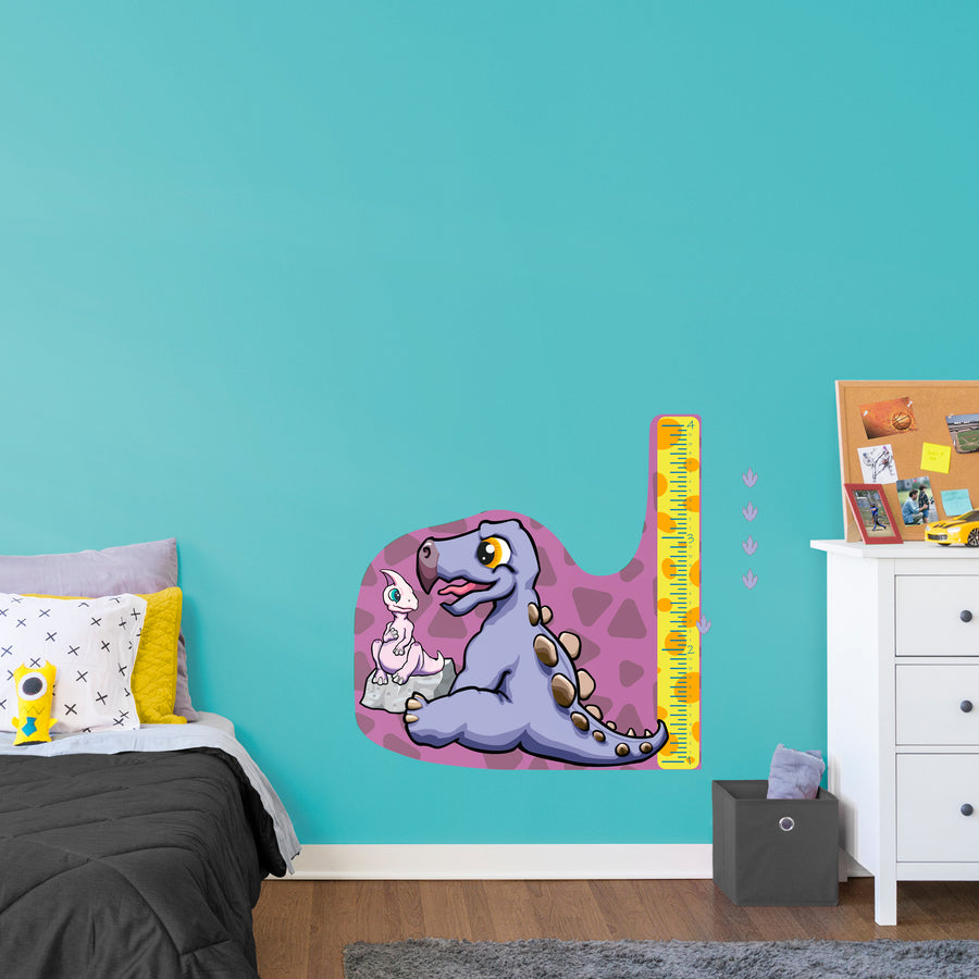 Growth Charts Dinosaurs 02  - Removable Wall Decal