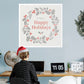 Seasons Decor: Winter Happy Holidays Mural        -   Removable     Adhesive Decal