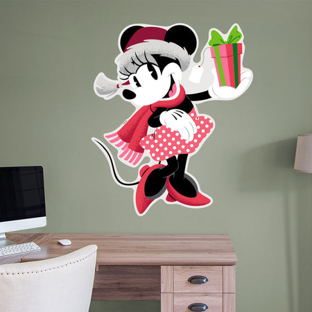 Festive Cheer: Mickey Mouse Gifts Holiday Real Big - Disney Removable Adhesive Wall Decal XL