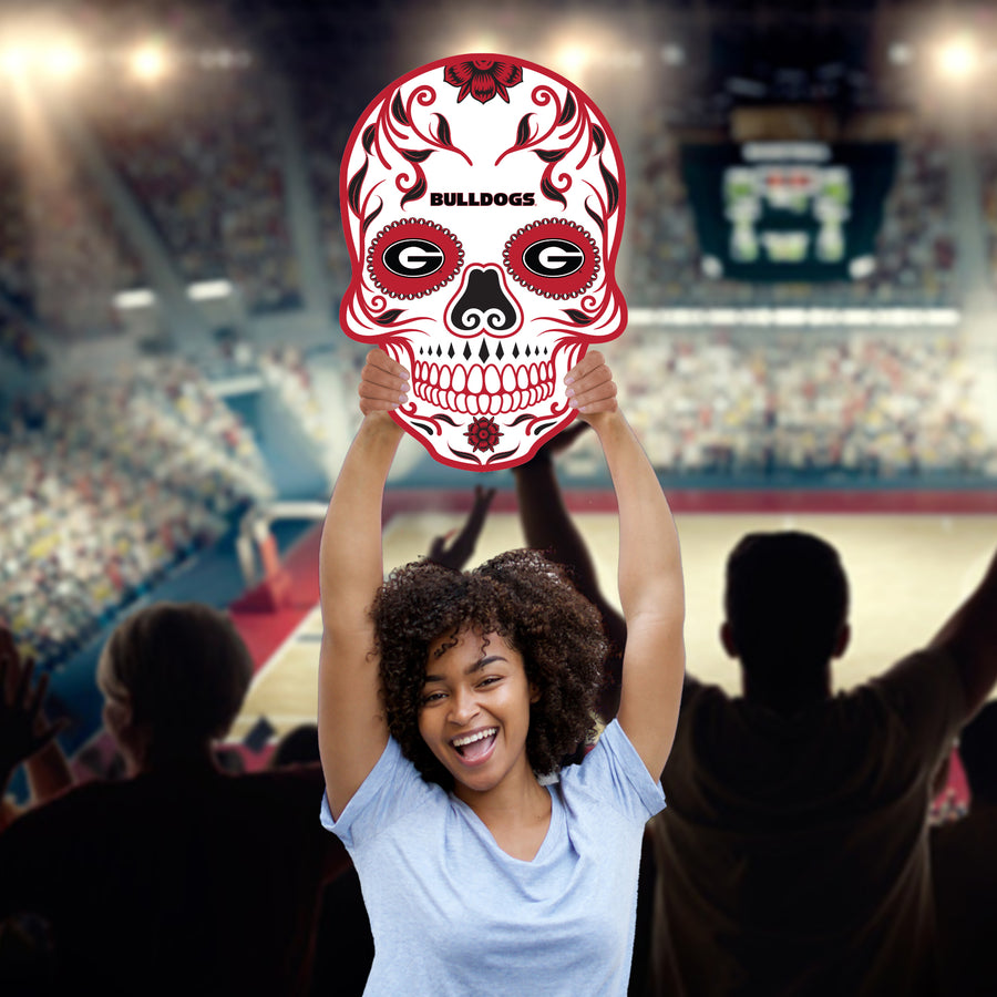 Skull Logo - Big Head - Official NCAA - Georgia Bulldogs - Foam Core Cutout