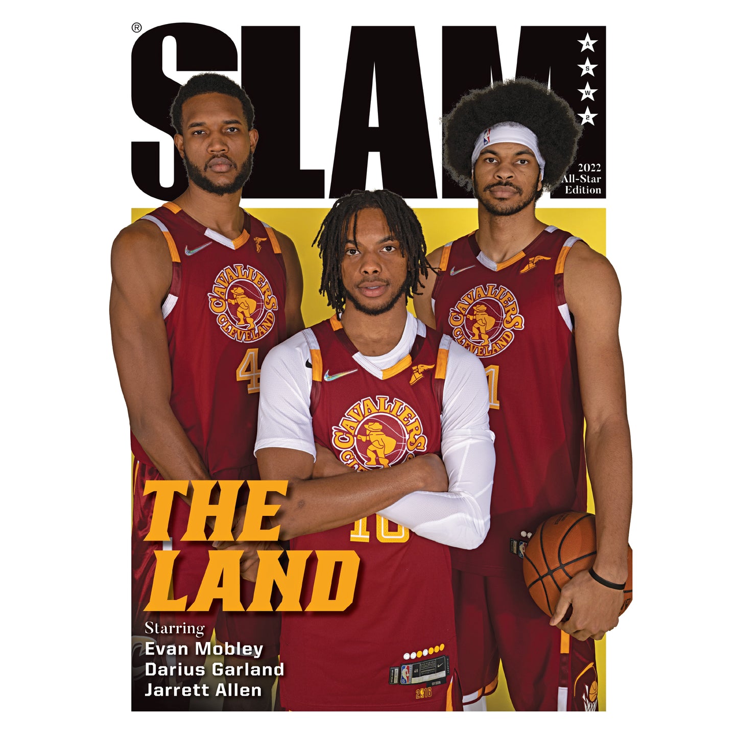 SLAM The Land Evan Mobley Darius Garland And Jarrett Allen Shirt