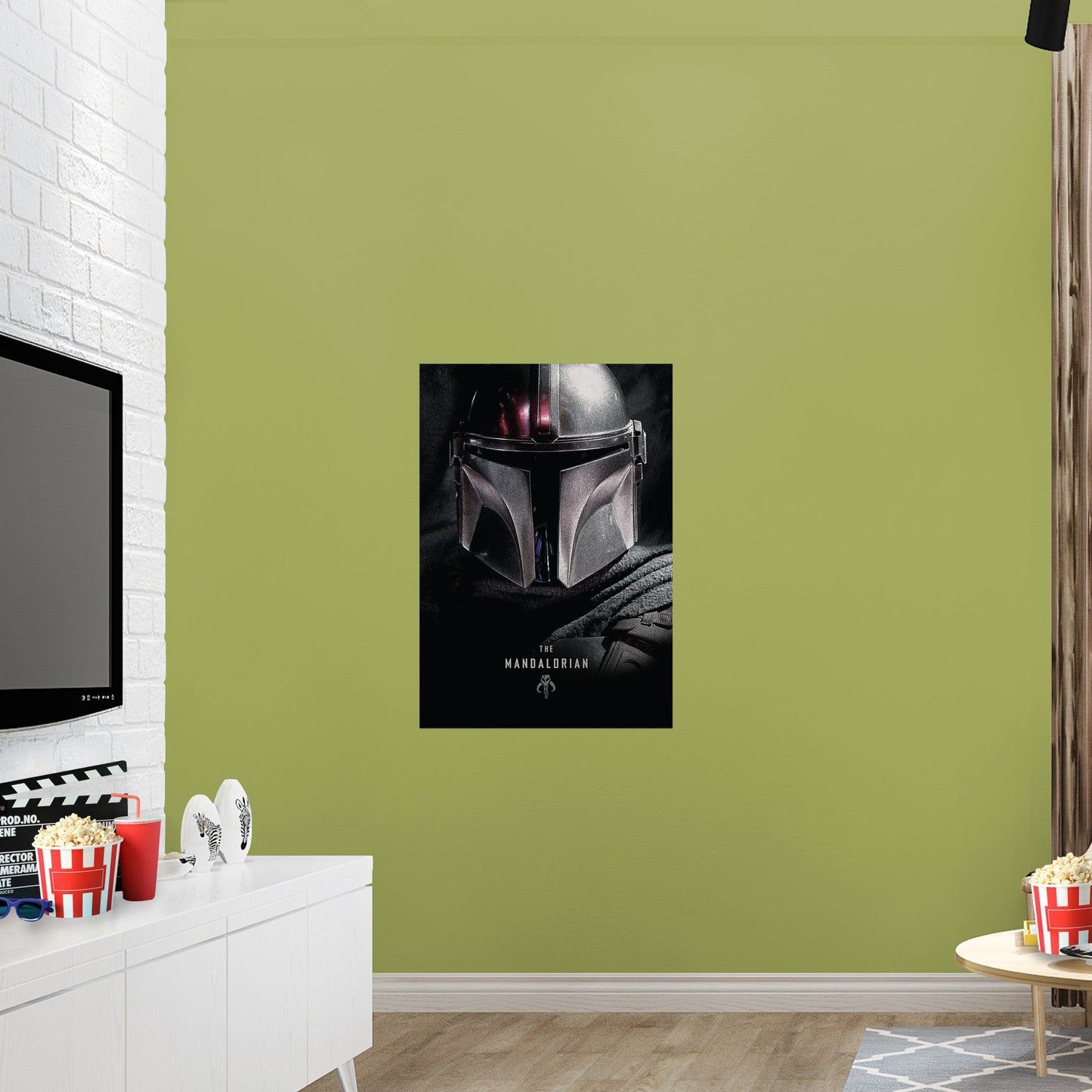 The Mandalorian: The Mandalorian Helmet Poster - Officially Licensed Star Wars Removable Adhesive Decal