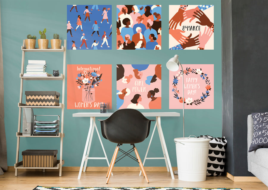 Womens Day Orange COLLECTION  - Removable Wall Decal
