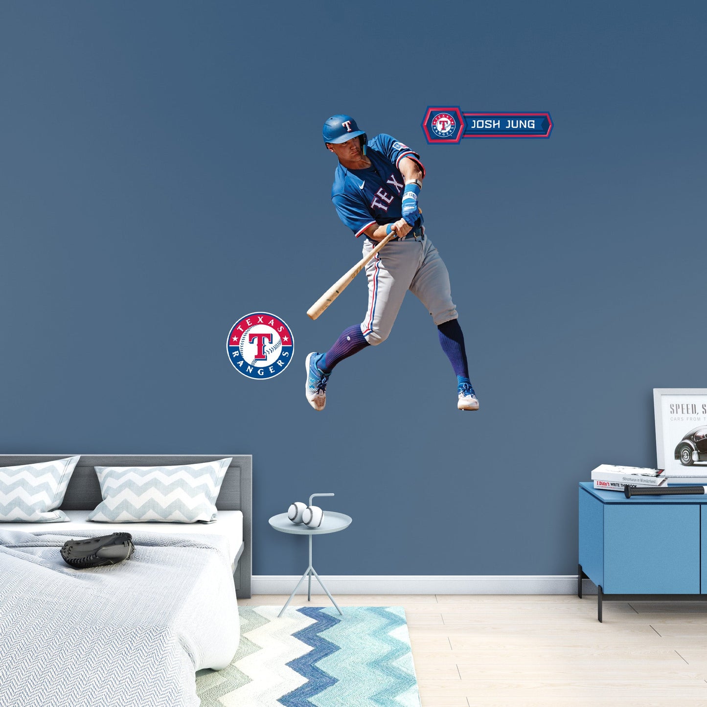Texas Rangers: Josh Jung         - Officially Licensed MLB Removable     Adhesive Decal