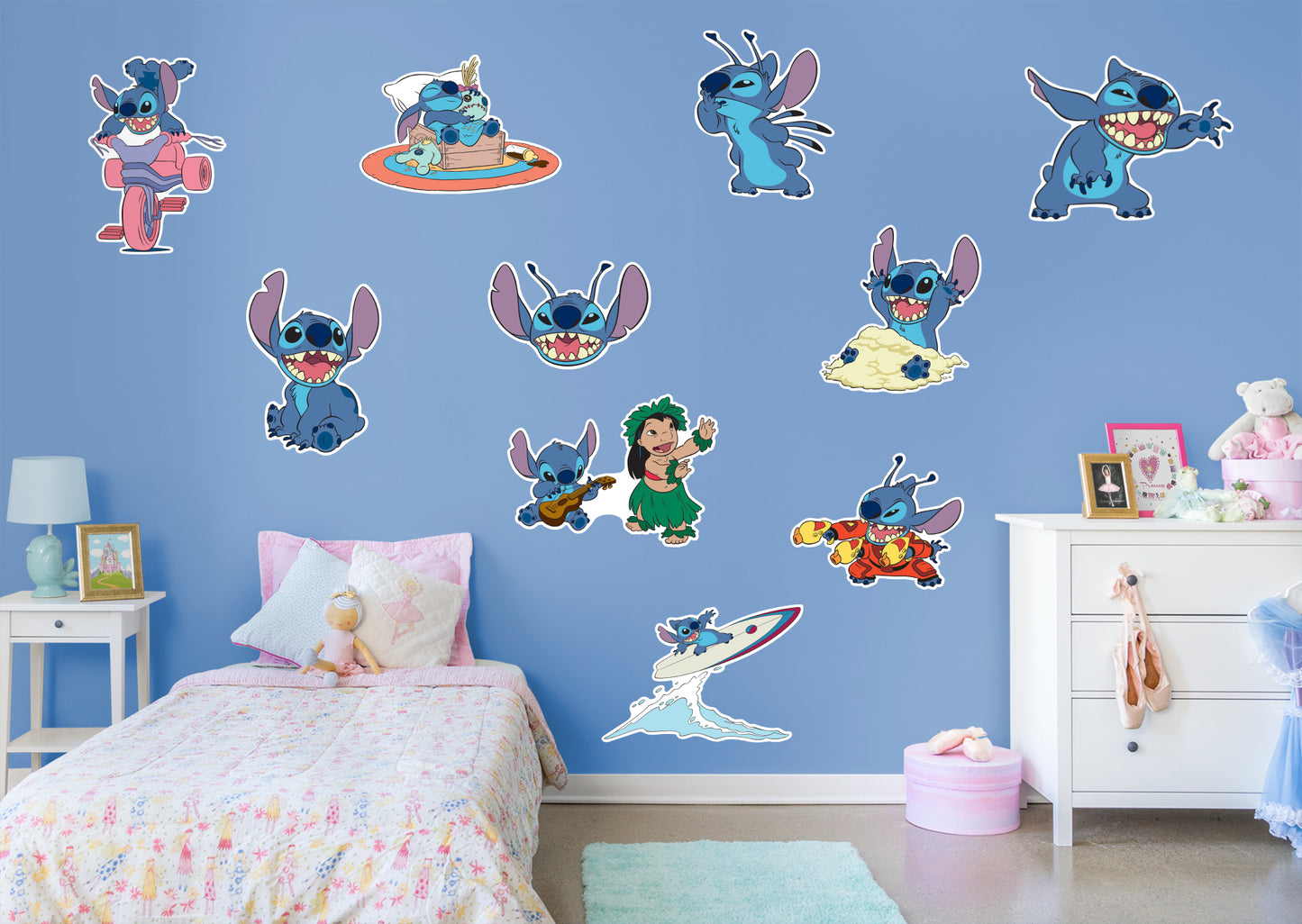 Disney Lilo & Stitch Movies Walt Bedroom Living Room - Custom Size And  Printing