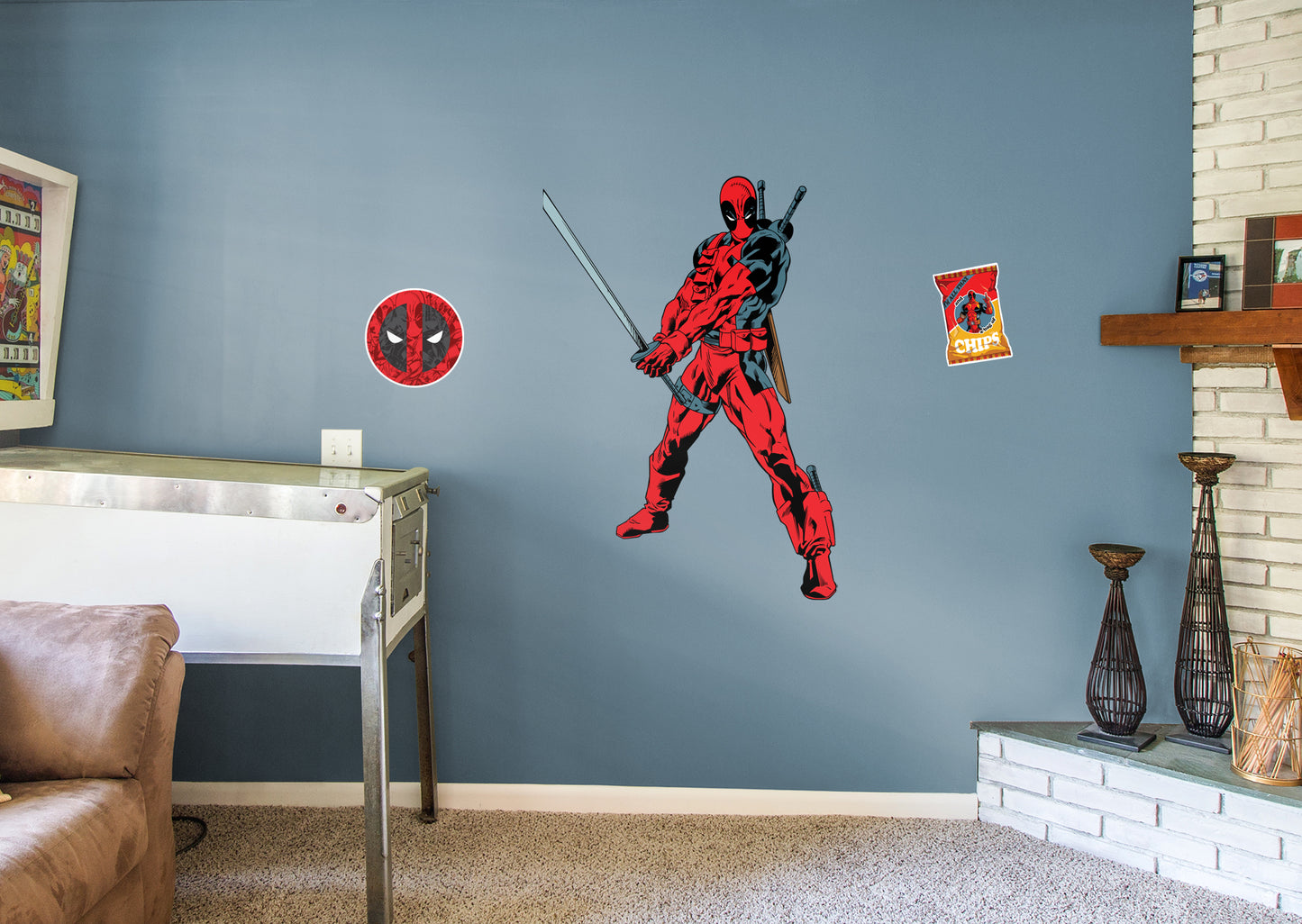 Deadpool:  Nerdy 30 Character Art RealBig        - Officially Licensed Marvel Removable Wall   Adhesive Decal