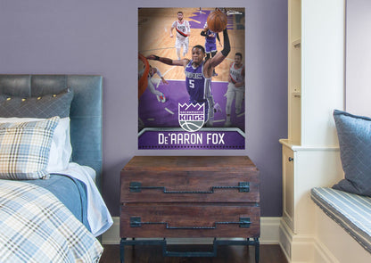 Sacramento Kings: De'Aaron Fox  GameStar        - Officially Licensed NBA Removable Wall   Adhesive Decal