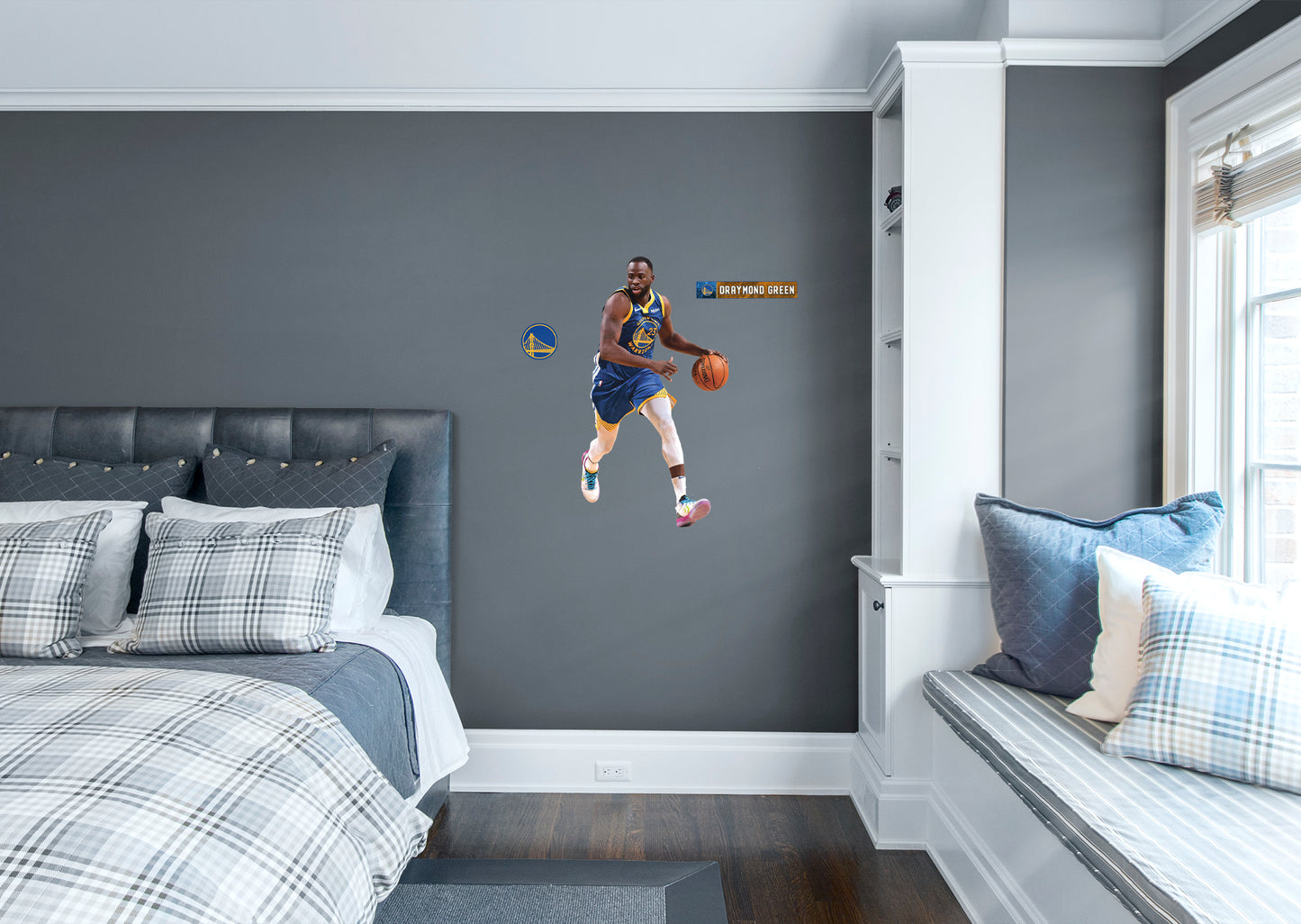 Golden State Warriors: Draymond Green         - Officially Licensed NBA Removable Wall   Adhesive Decal