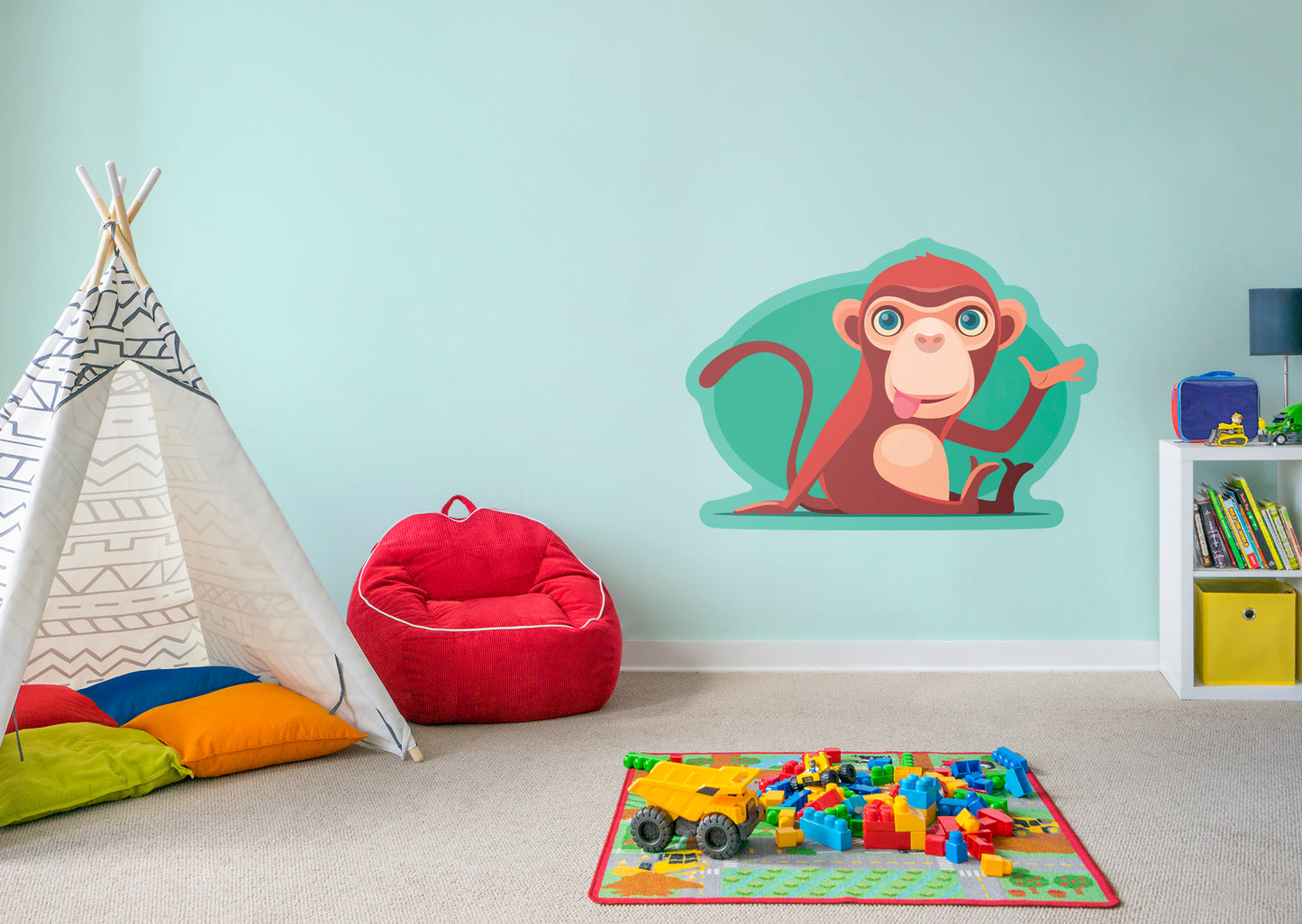 Jungle:  Monkey        -   Removable     Adhesive Decal