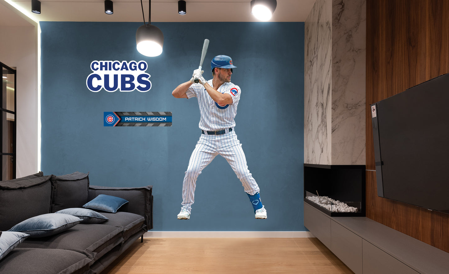 patrick wisdom cubs  Chicago cubs baseball, Cubs baseball, Sports graphic  design