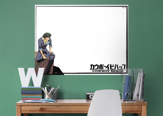 Cowboy Bebop: Spike Crate Dry Erase        - Officially Licensed Funimation Removable Wall   Adhesive Decal