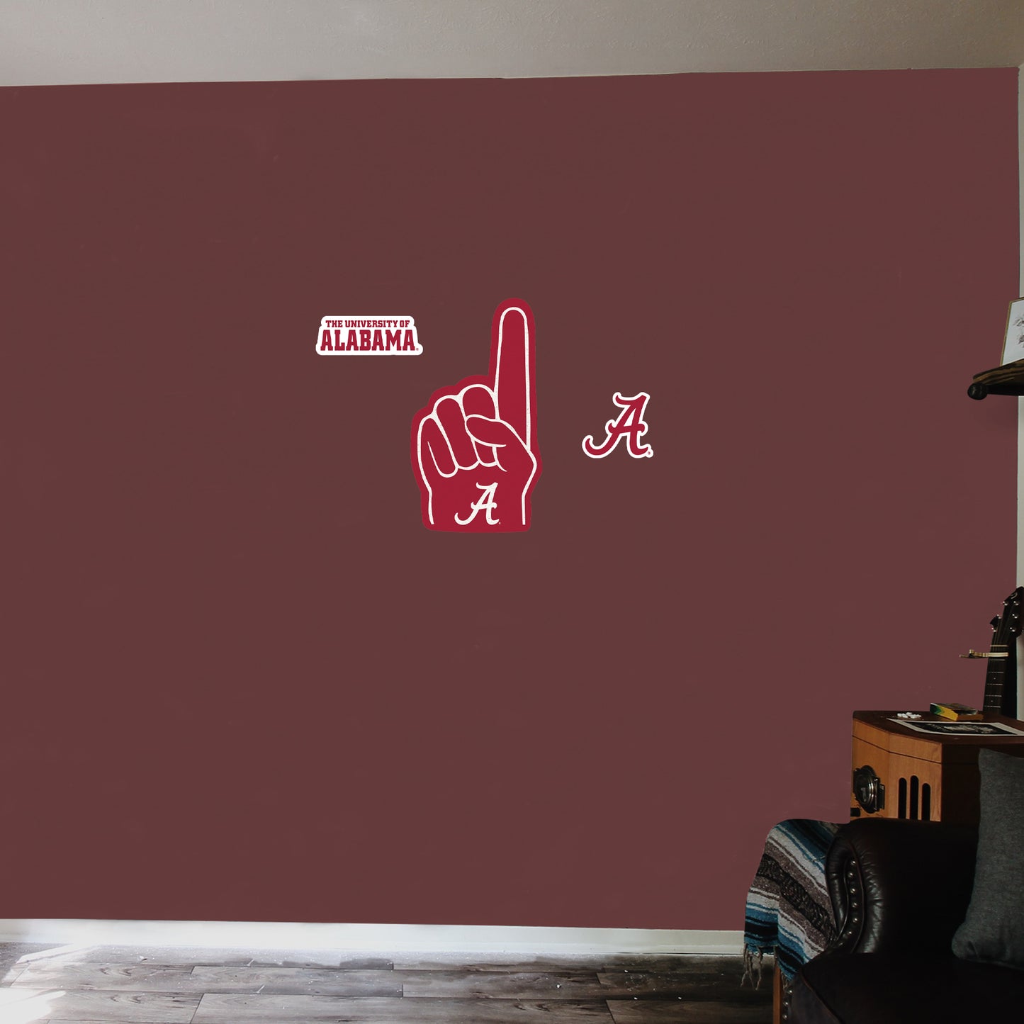 Alabama Crimson Tide:  2021  Foam Finger        - Officially Licensed NCAA Removable     Adhesive Decal