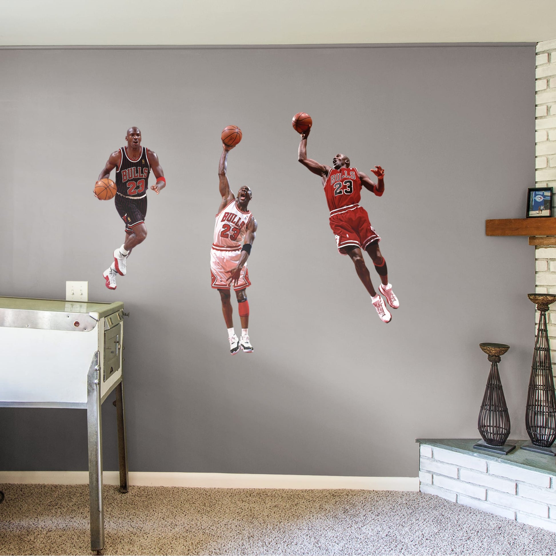 Fathead Michael Jordan Team USA Real Big Peel and Stick 1992 Dream Team  Life-Size Wall Graphic