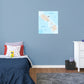 Maps of North America: Saint Kitts and Nevis Mural        -   Removable Wall   Adhesive Decal