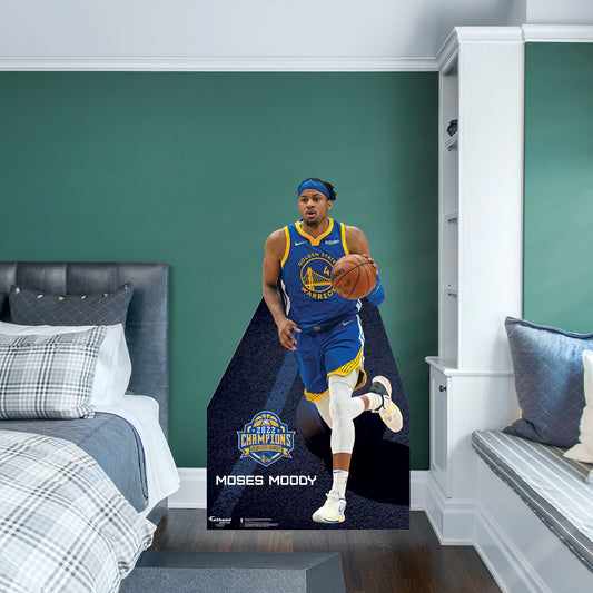 Golden State Warriors: Moses Moody 2022 Champions  Life-Size   Foam Core Cutout  - Officially Licensed NBA    Stand Out