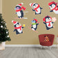 Seasons Decor: Winter Six Penguins Collection - Removable Adhesive Decal