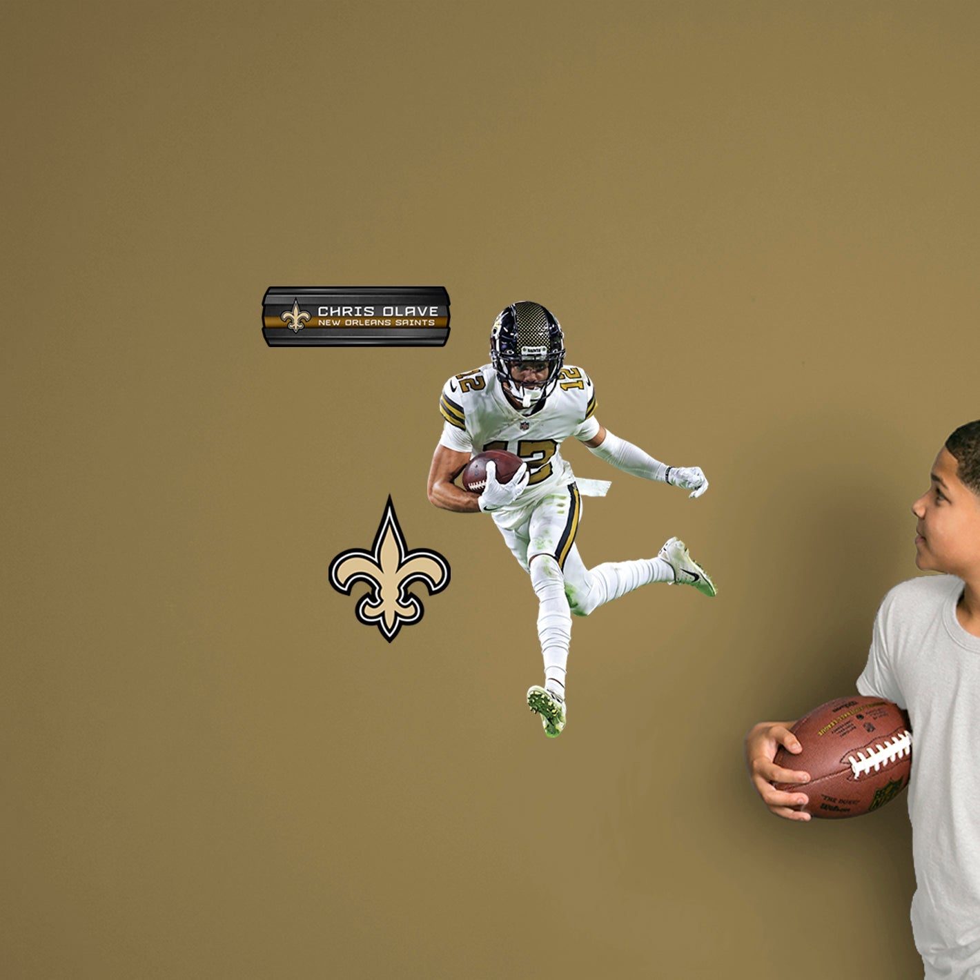 New Orleans Saints: Chris Olave - Officially Licensed NFL Removable Adhesive Decal