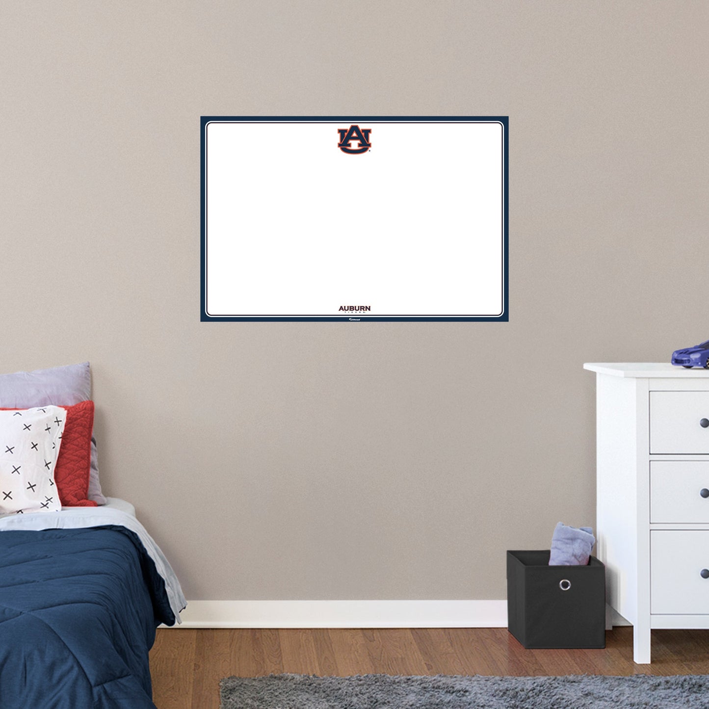 Auburn Tigers: Dry Erase White Board - Officially Licensed NCAA Removable Adhesive Decal