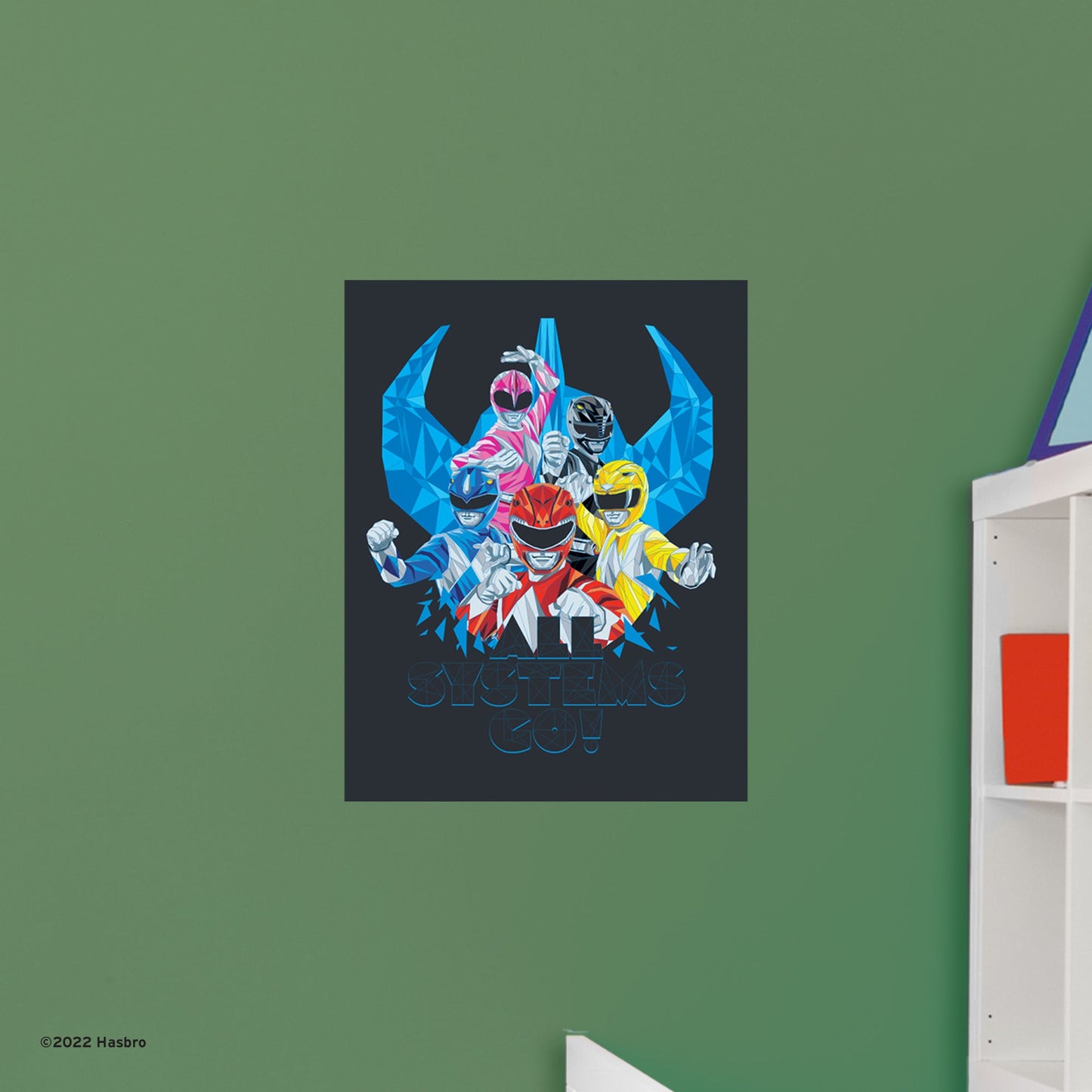 Power Rangers: All Systems Go Poster - Officially Licensed Hasbro Removable Adhesive Decal
