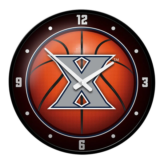 Xavier Musketeers: Basketball - Modern Disc Wall Clock - The Fan-Brand