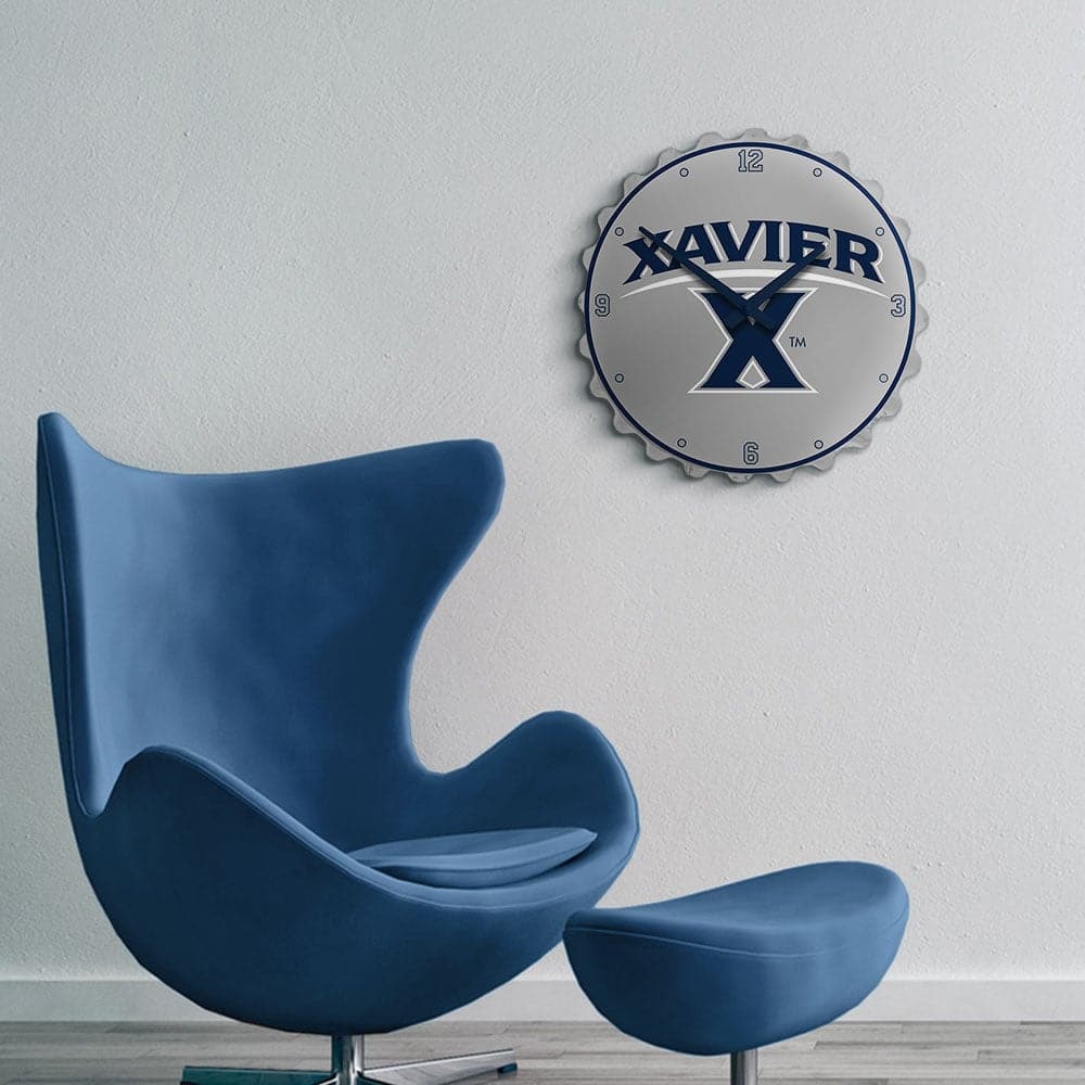 Xavier Musketeers: Bottle Cap Wall Clock - The Fan-Brand