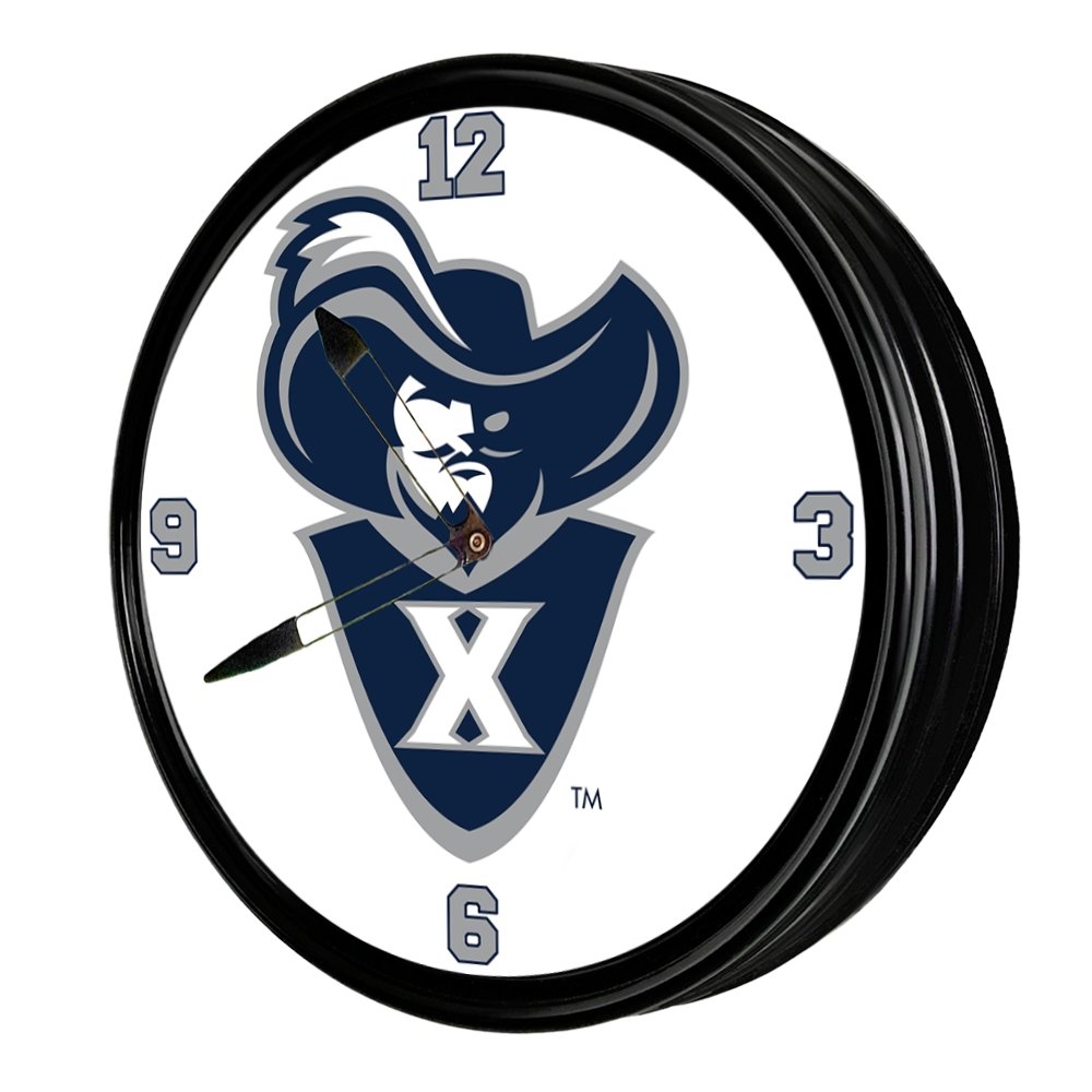 Xavier Musketeers: Mascot - Retro Lighted Wall Clock - The Fan-Brand