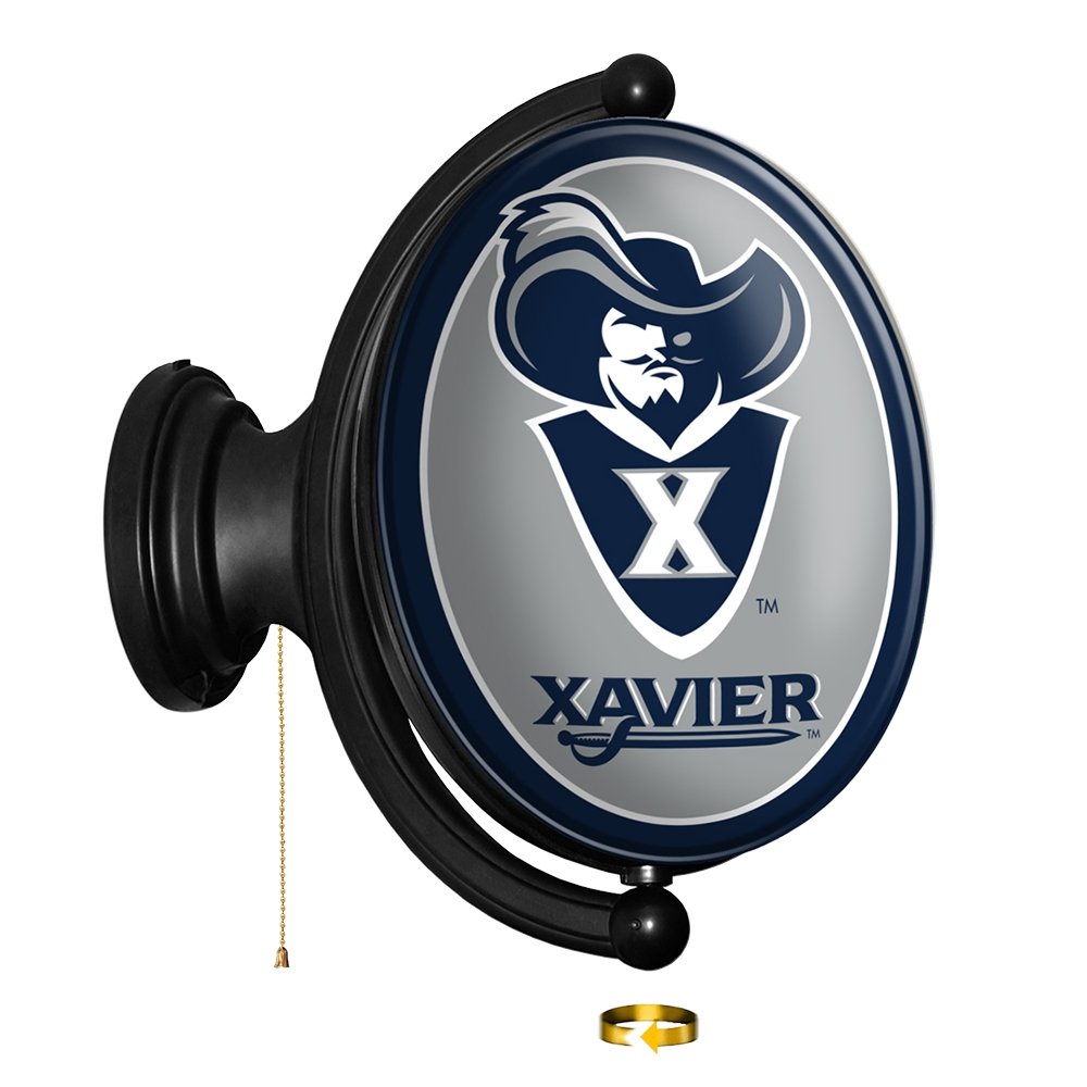 Xavier Musketeers: Musketeer - Original Oval Rotating Lighted Wall Sign - The Fan-Brand