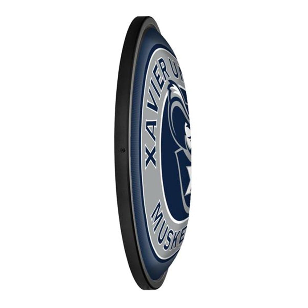Xavier Musketeers: Musketeer - Round Slimline Lighted Wall Sign - The Fan-Brand