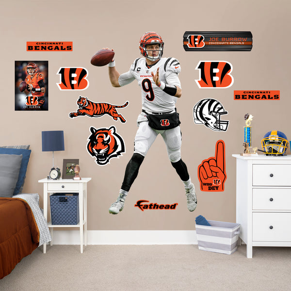 Cincinnati Bengals: Joe Burrow 2022 White Uniform - Officially License –  Fathead