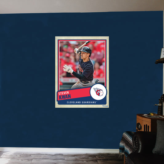Cleveland Guardians: Steven Kwan 2022 Poster        - Officially Licensed MLB Removable     Adhesive Decal
