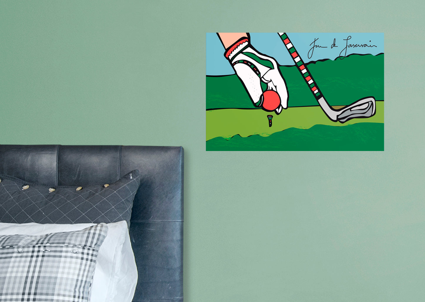 Dream Big Art:  Golf Mural        - Officially Licensed Juan de Lascurain Removable Wall   Adhesive Decal