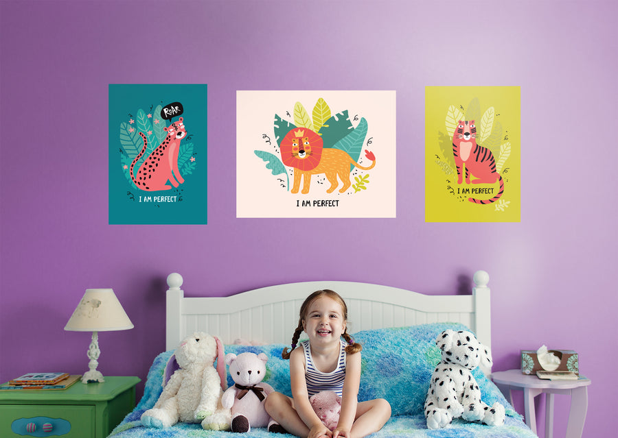 Jungle:  I Am Perfect Collection        -   Removable Wall   Adhesive Decal