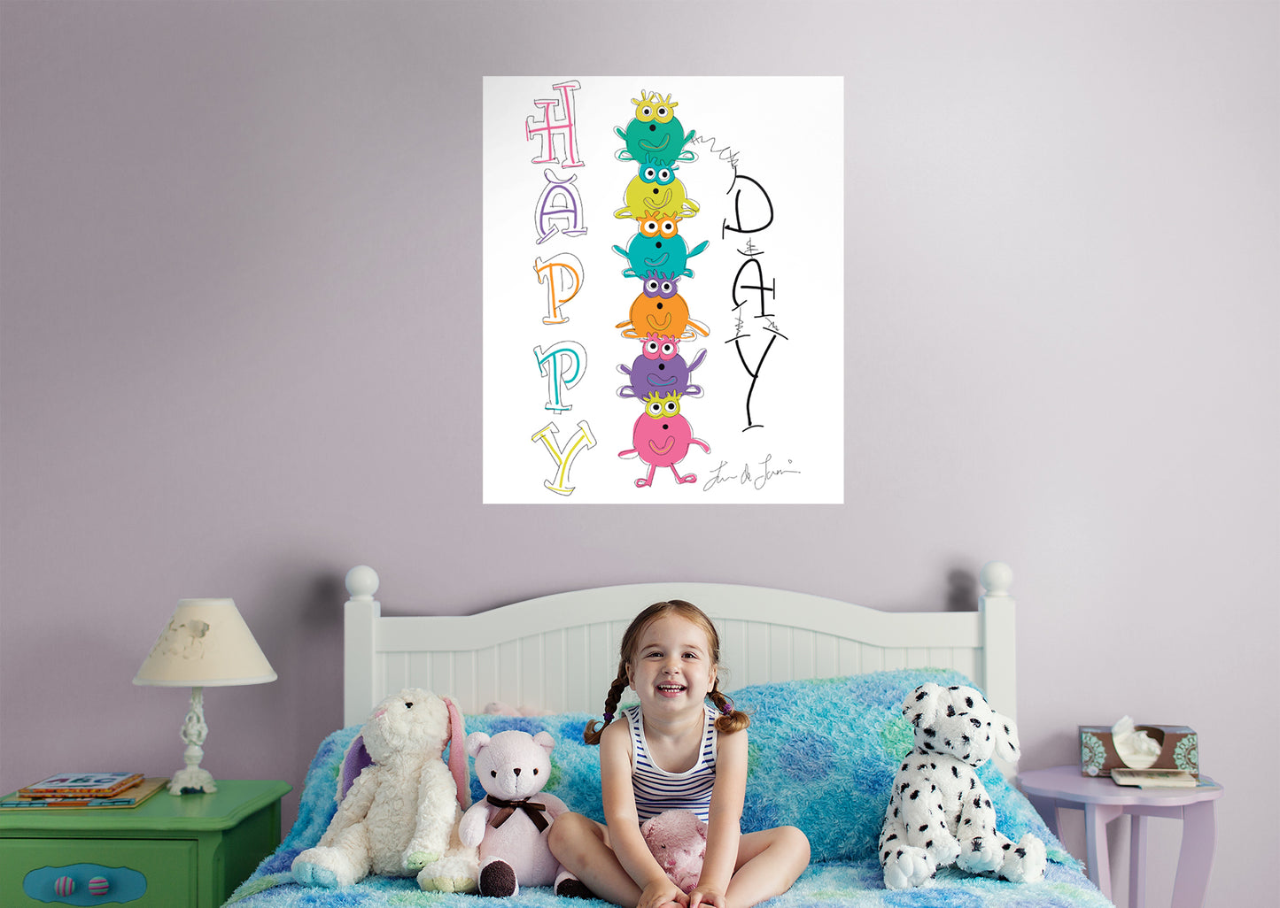Dream Big Art:  Happy Day Kids Mural        - Officially Licensed Juan de Lascurain Removable Wall   Adhesive Decal