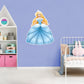 Nursery: Princess Blue Dress Character        -   Removable Wall   Adhesive Decal